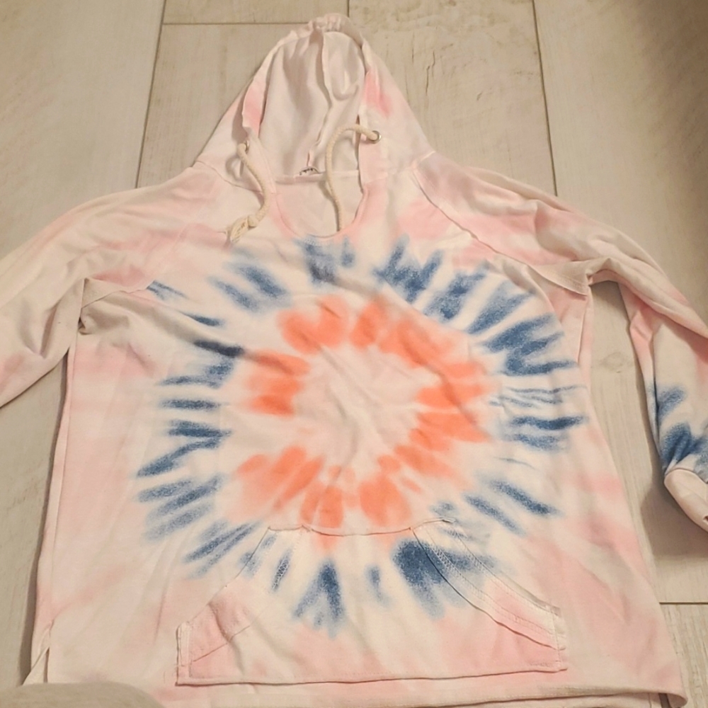 Tie dye thin hoodie